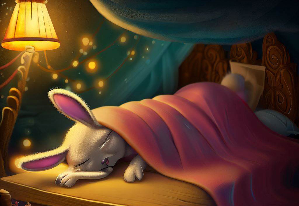 The Bunny's Choice Sleep or Friendship